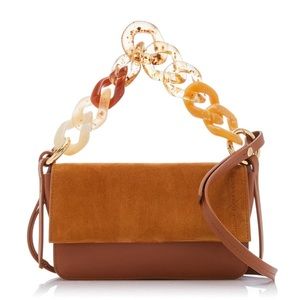Carolina Santo Domingo - Sofia Tan Crossbody Bag - Suede/Calf Leather/Standard